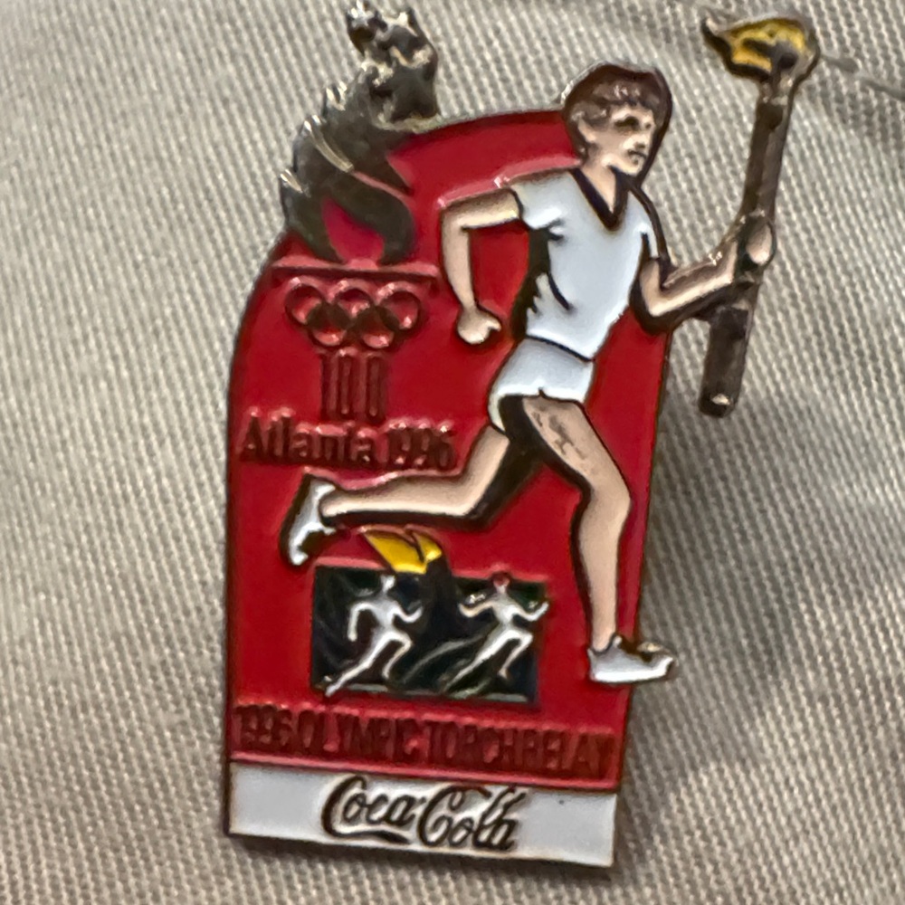 Coca-Cola Atlanta 1996 Olympic Pin with Runner